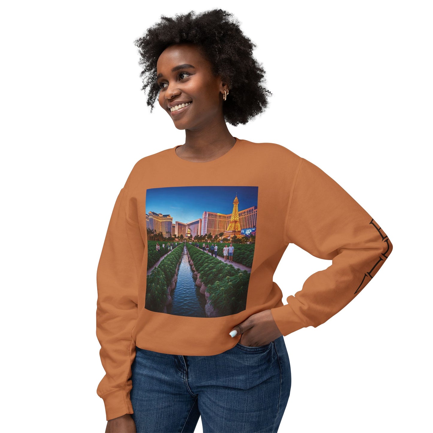 ELLV 420 takes over the Las Vegas Strip ~ Uni Sex Crew Neck Sweat Shirt