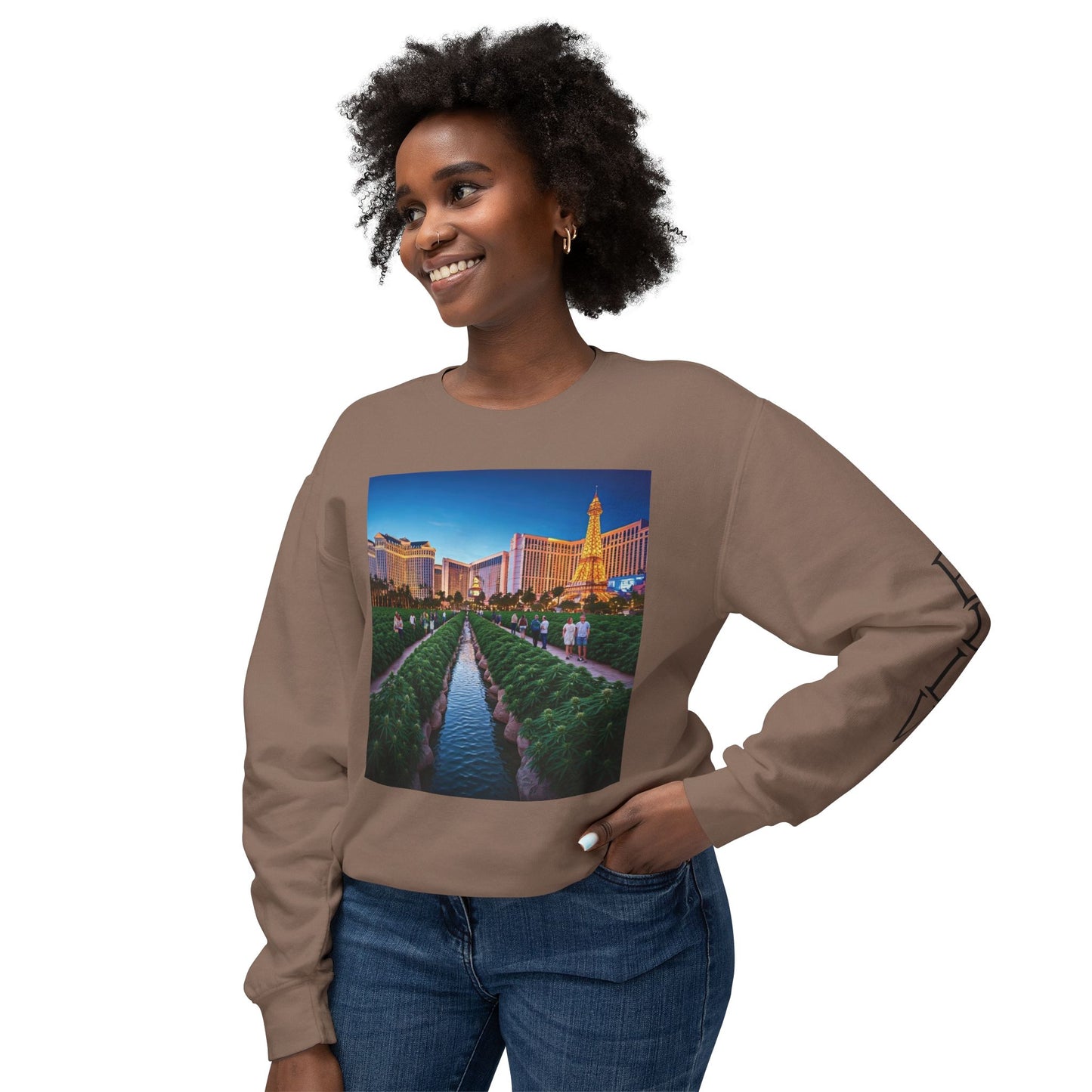 ELLV 420 takes over the Las Vegas Strip ~ Uni Sex Crew Neck Sweat Shirt