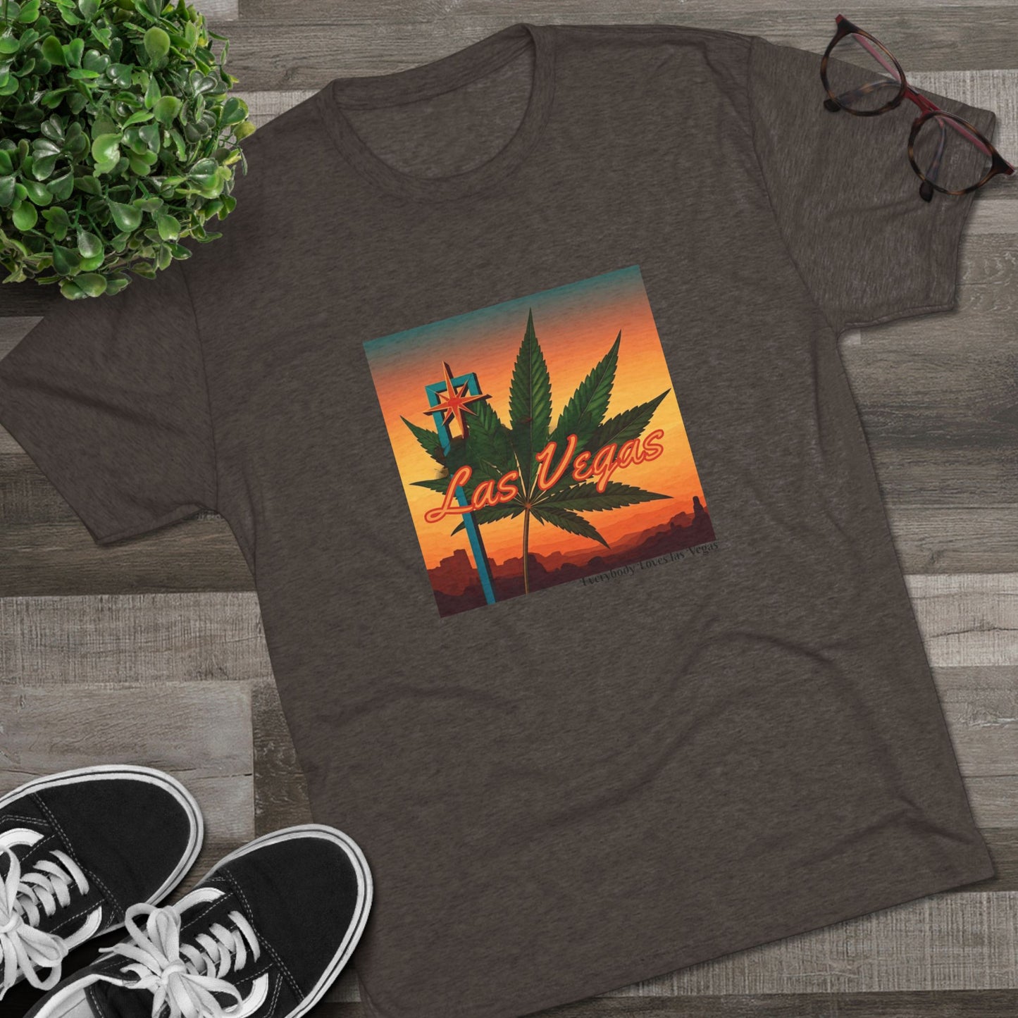 ELLV 420 Sunset Sign ~Uni Sex Tri Blend Soft T