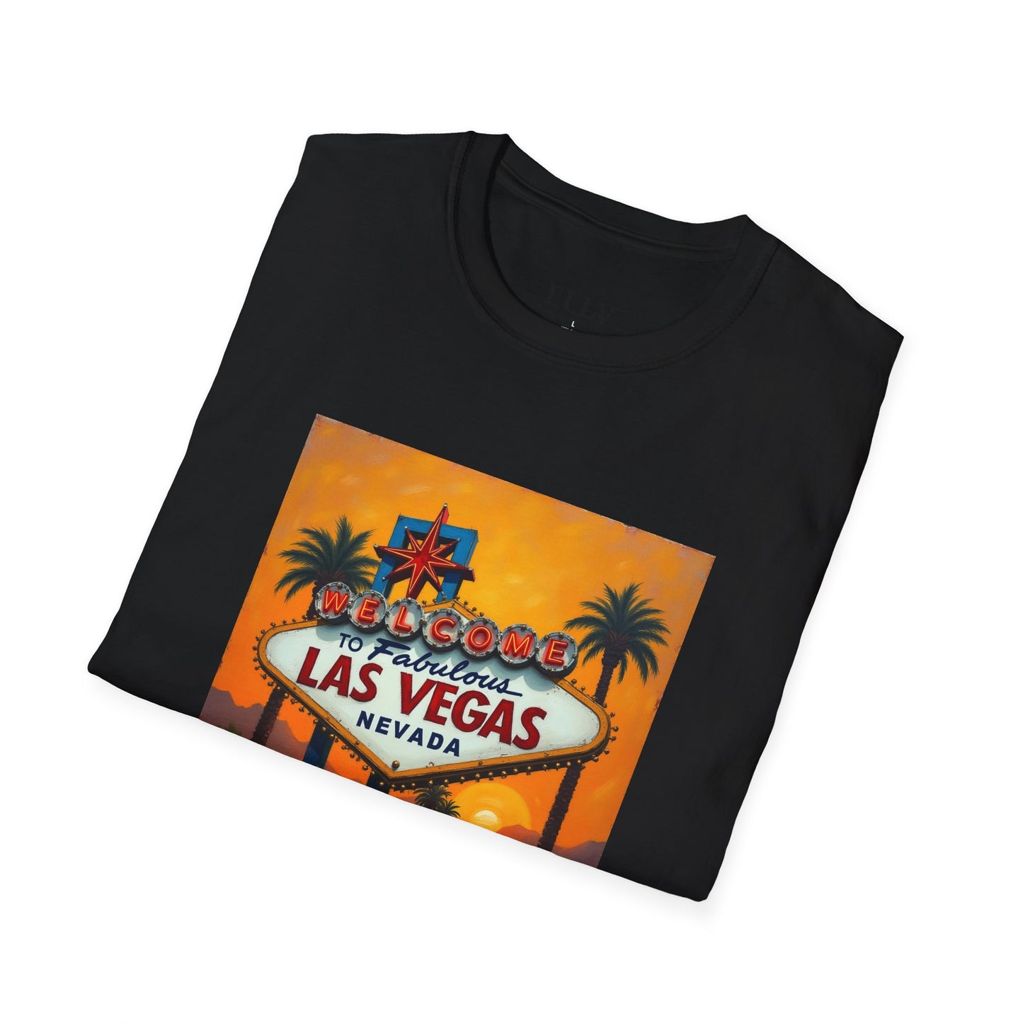 Colorful Welcome to Las Vegas Sign Sunset T