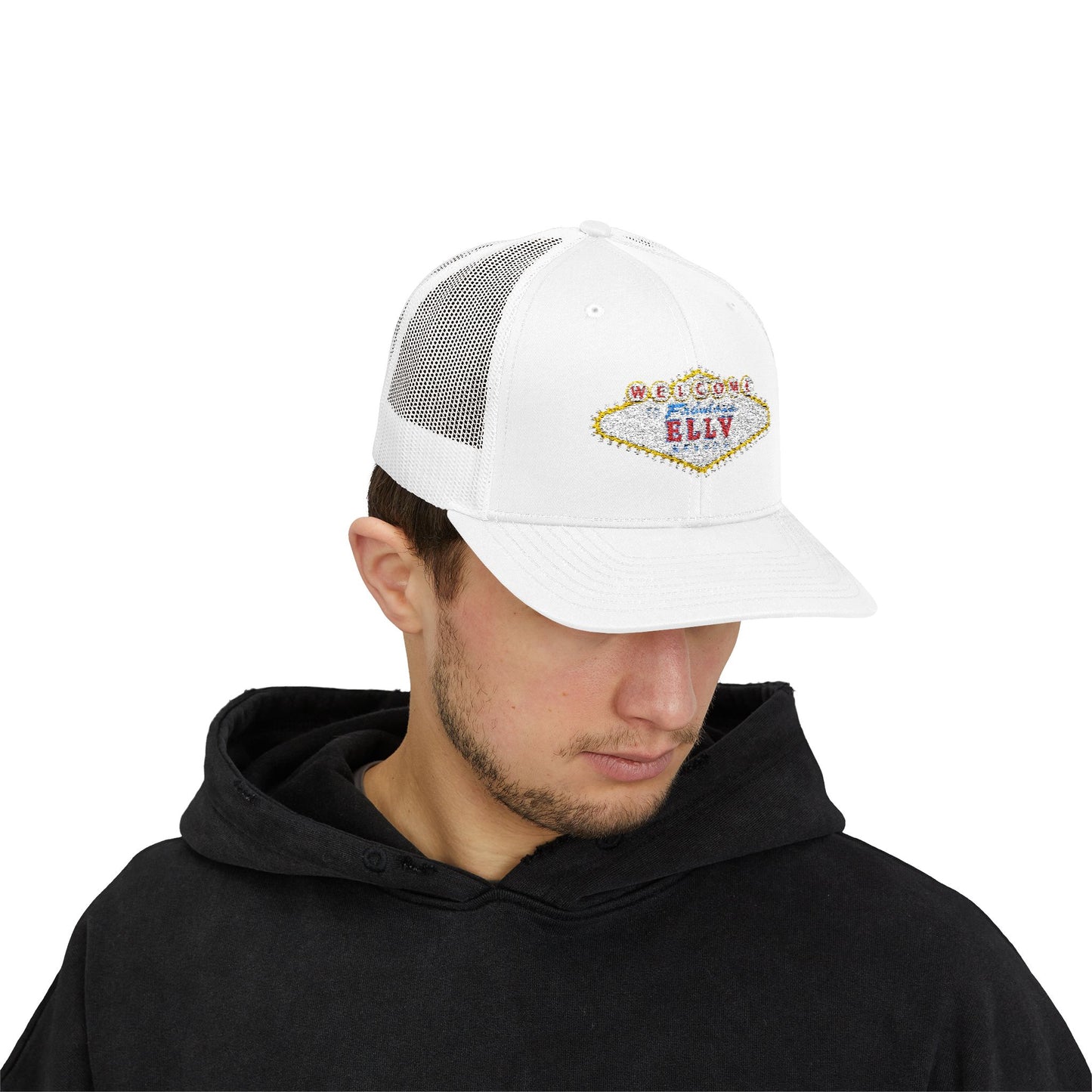 ELLV Las Vegas SIgn Embroidered Snapback Trucker Cap