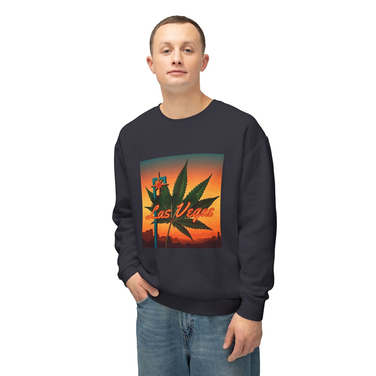 ELLV 420 Sunset ~ Uni Sex Crew Neck Sweat Shirt