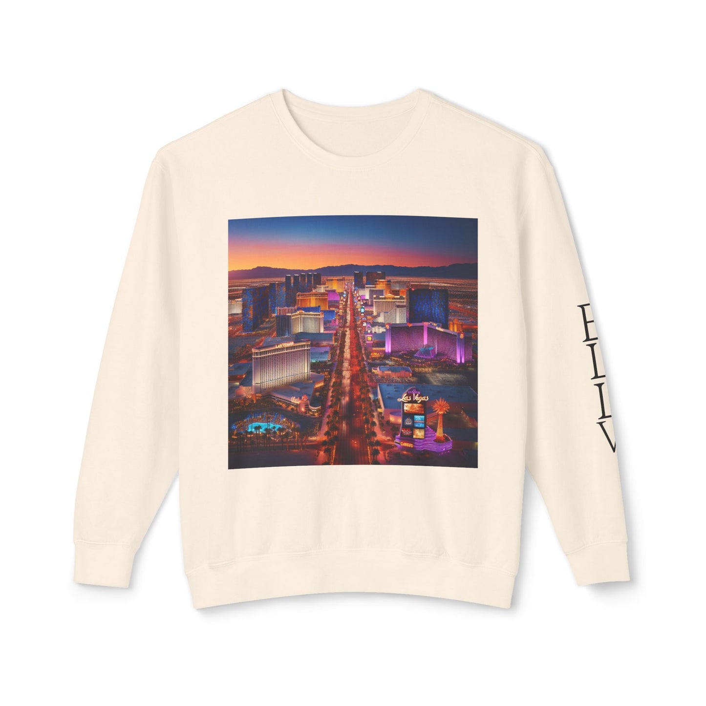 Everybody Loves Las Vegas Fun & Vibrant City Shirt ~ Uni Sex Crew Nexk Sweat Shirt