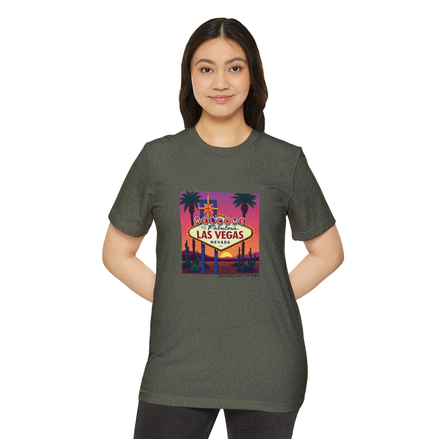 Welcome to Las Vegas Colorful desert Sunset Sign ~ Organic T Shirt