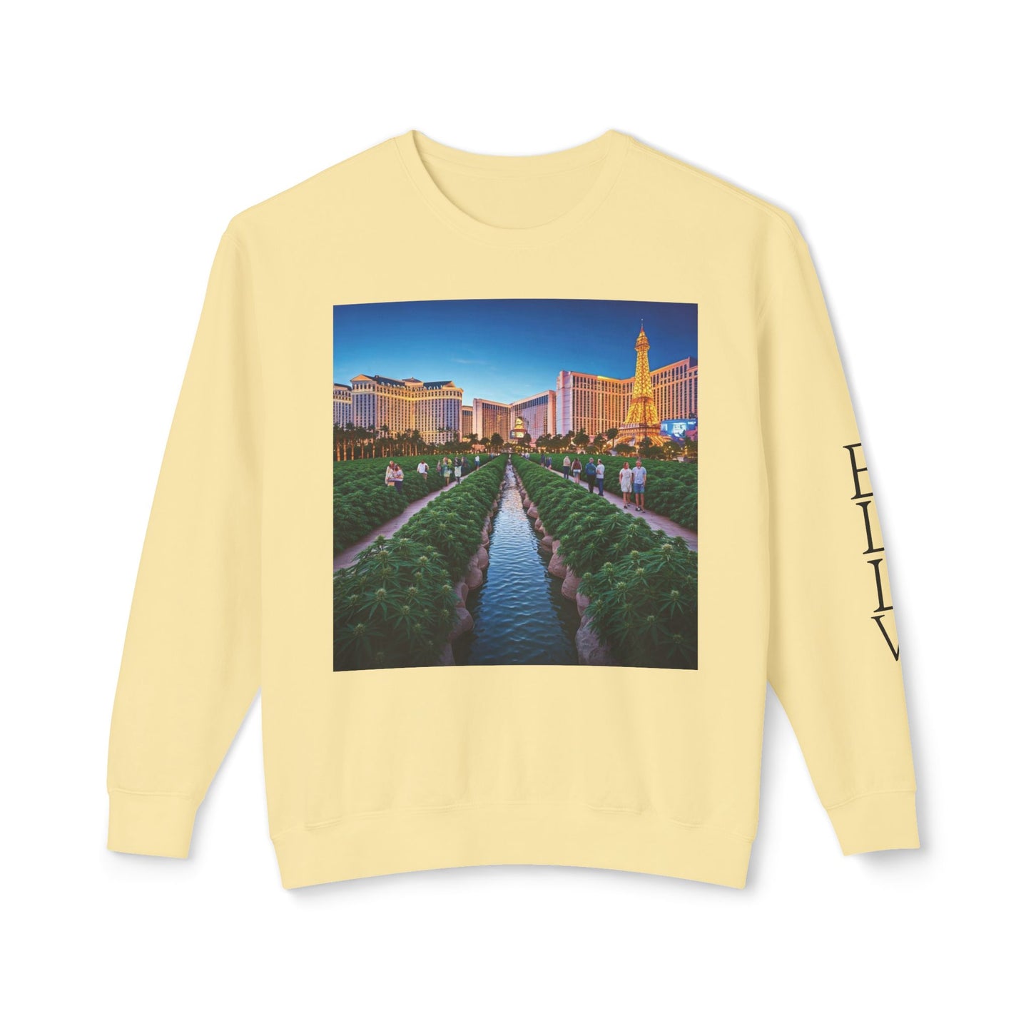 ELLV 420 takes over the Las Vegas Strip ~ Uni Sex Crew Neck Sweat Shirt