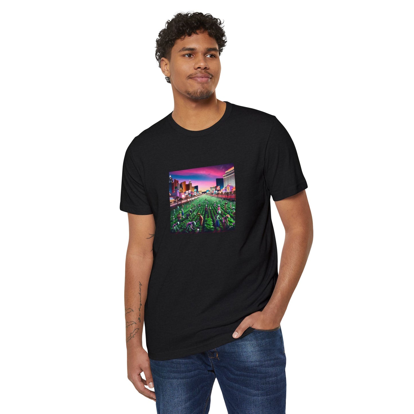 When Aliens take over the Las Vegas Strip to Farm ~ Organic T Shirt