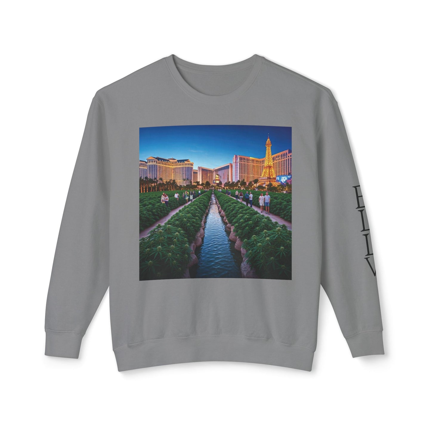 ELLV 420 takes over the Las Vegas Strip ~ Uni Sex Crew Neck Sweat Shirt