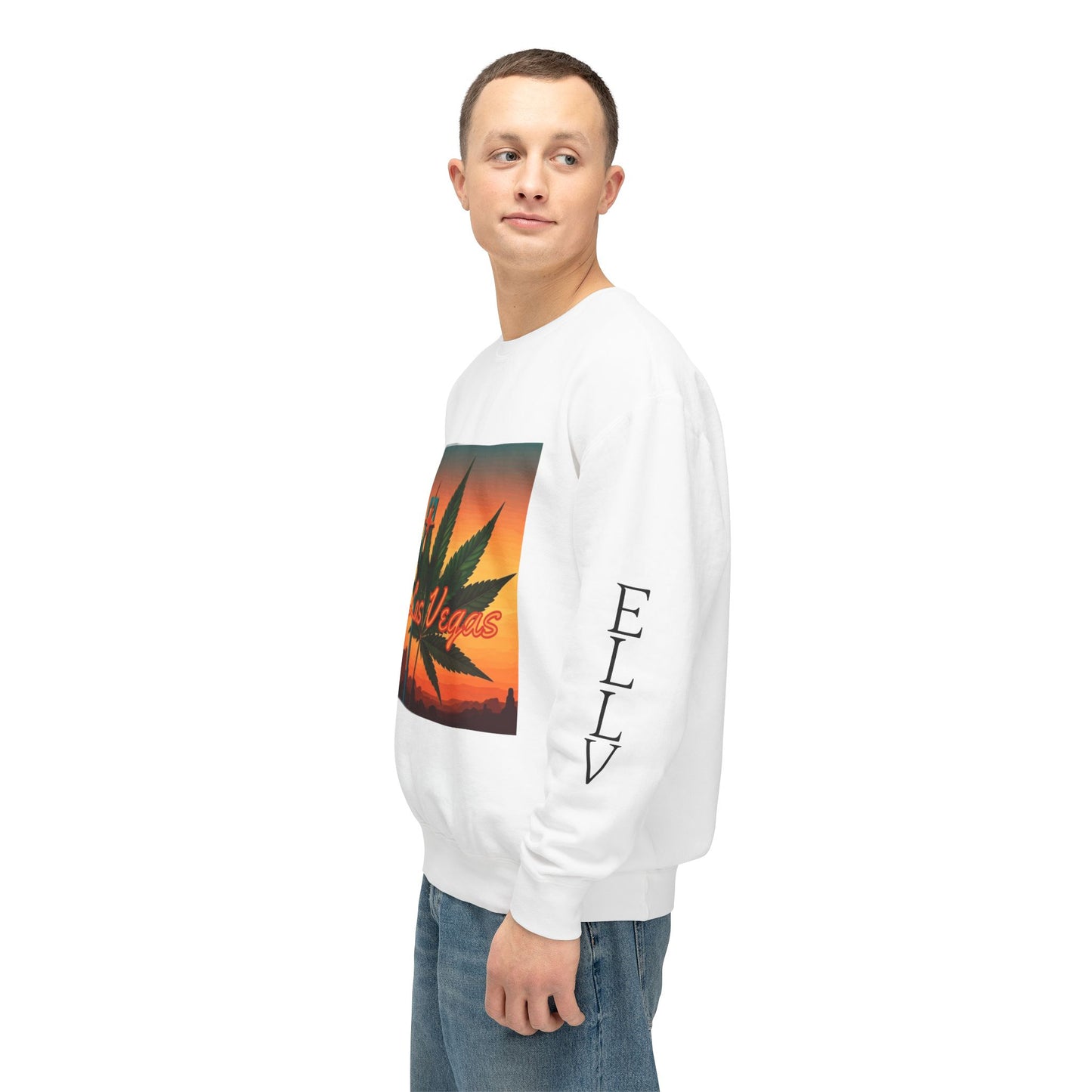 ELLV 420 Sunset ~ Uni Sex Crew Neck Sweat Shirt