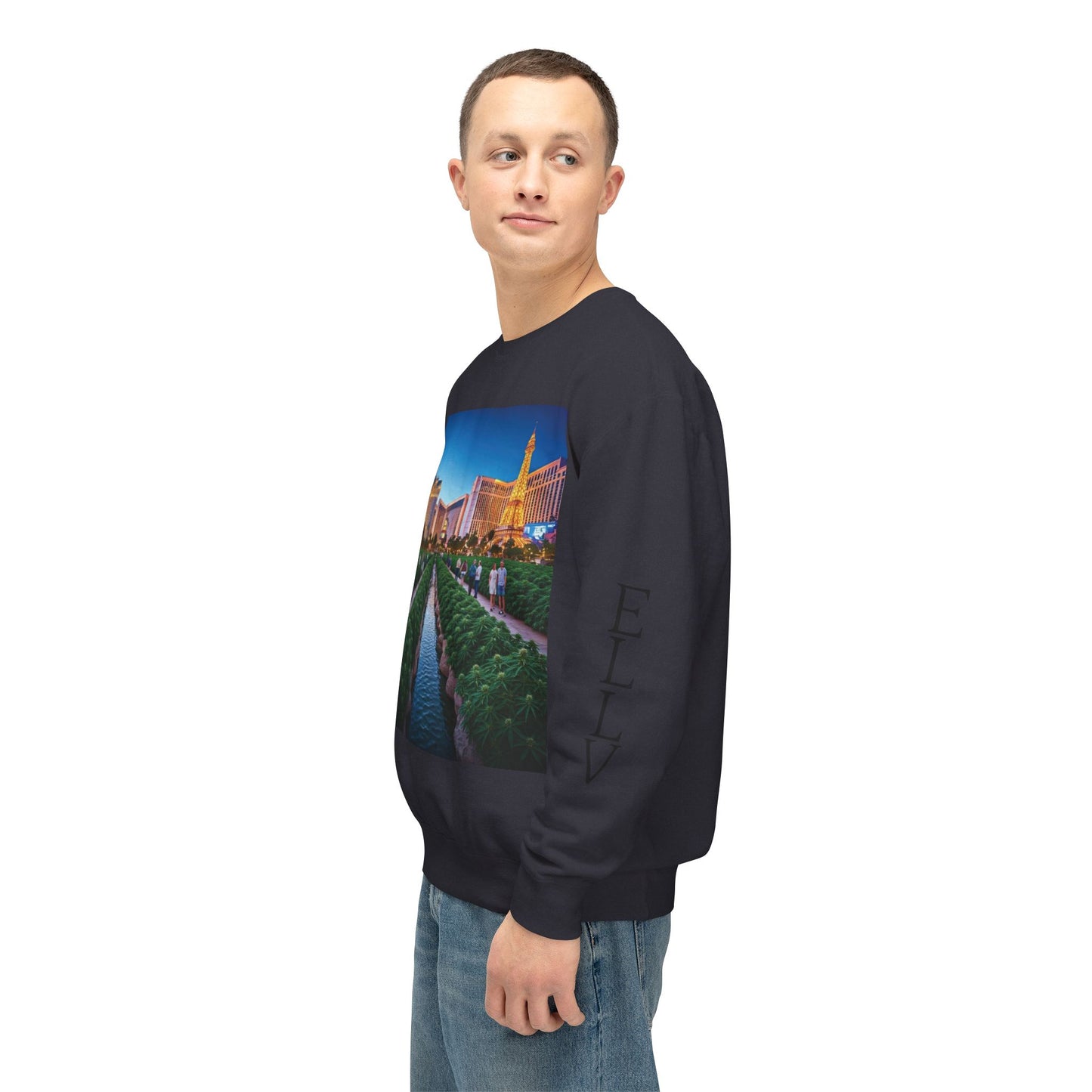 ELLV 420 takes over the Las Vegas Strip ~ Uni Sex Crew Neck Sweat Shirt