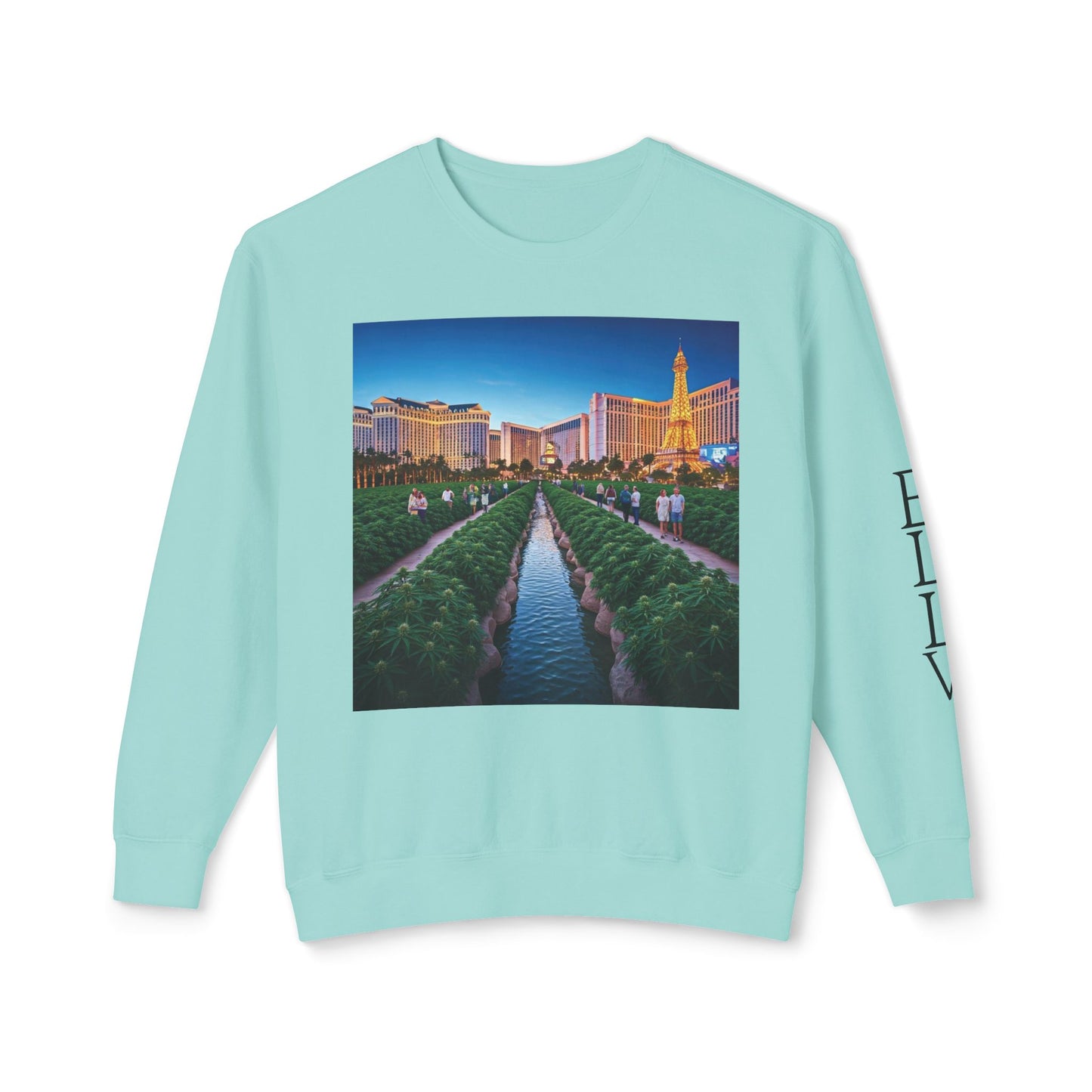 ELLV 420 takes over the Las Vegas Strip ~ Uni Sex Crew Neck Sweat Shirt