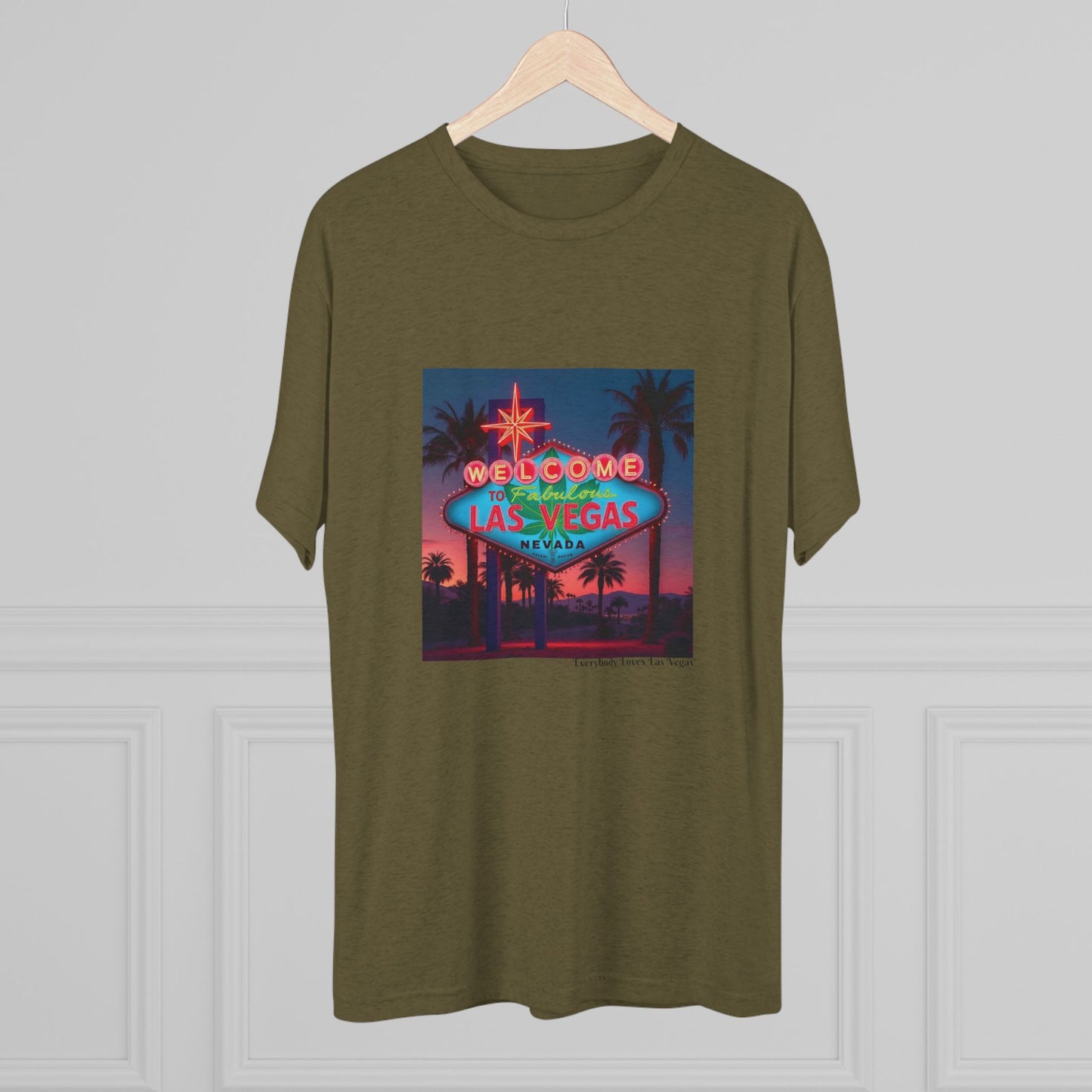 ELLV 420 Neon Las Vegas Sign ~ Uni Sex Tri Blend Soft T