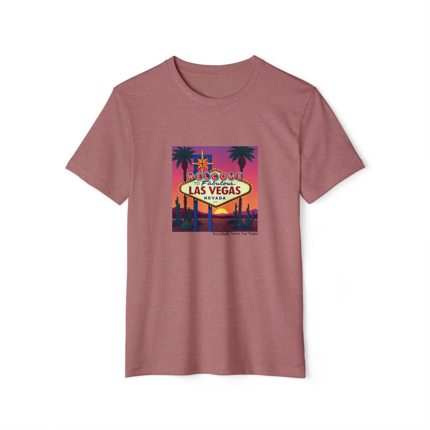 Welcome to Las Vegas Colorful desert Sunset Sign ~ Organic T Shirt