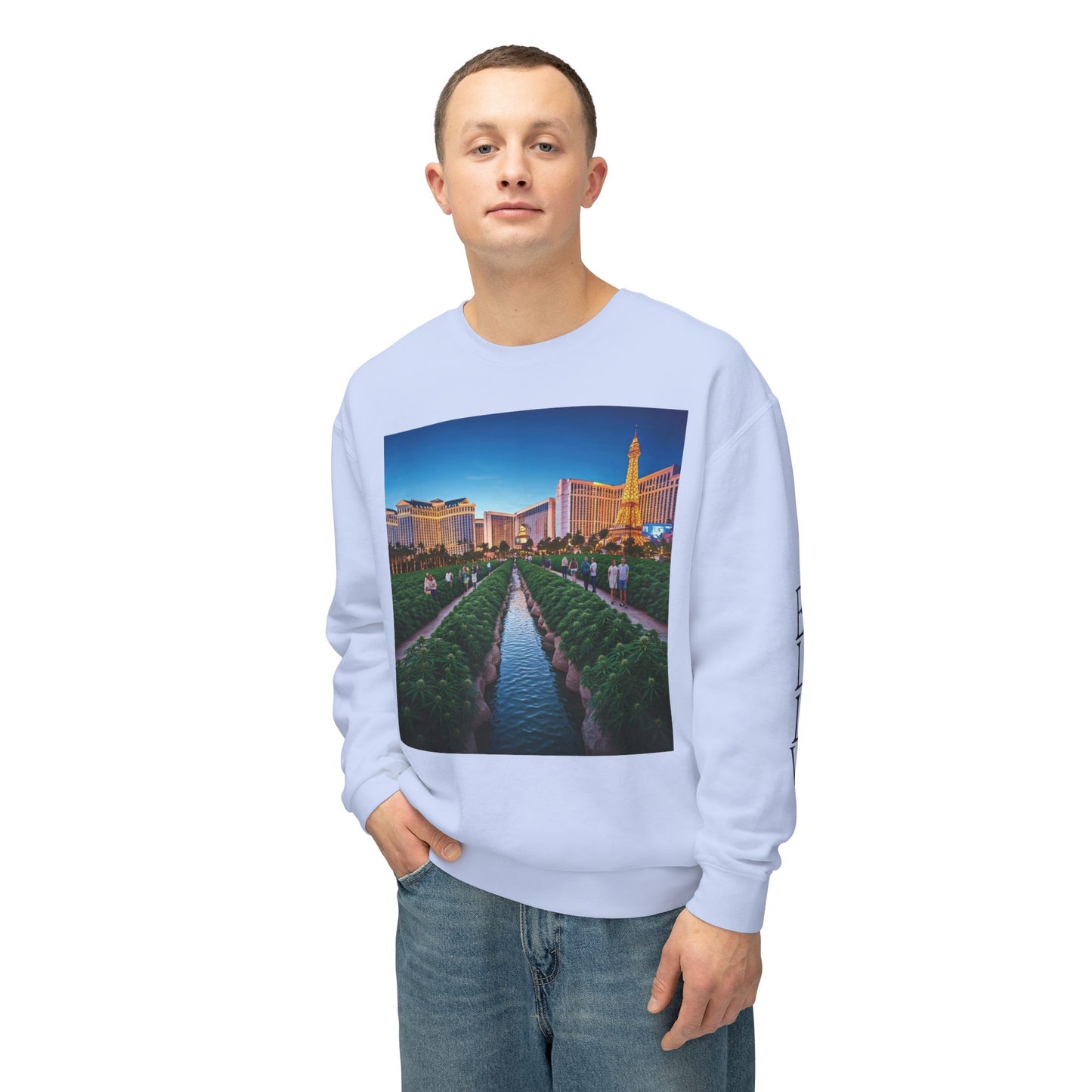 ELLV 420 takes over the Las Vegas Strip ~ Uni Sex Crew Neck Sweat Shirt