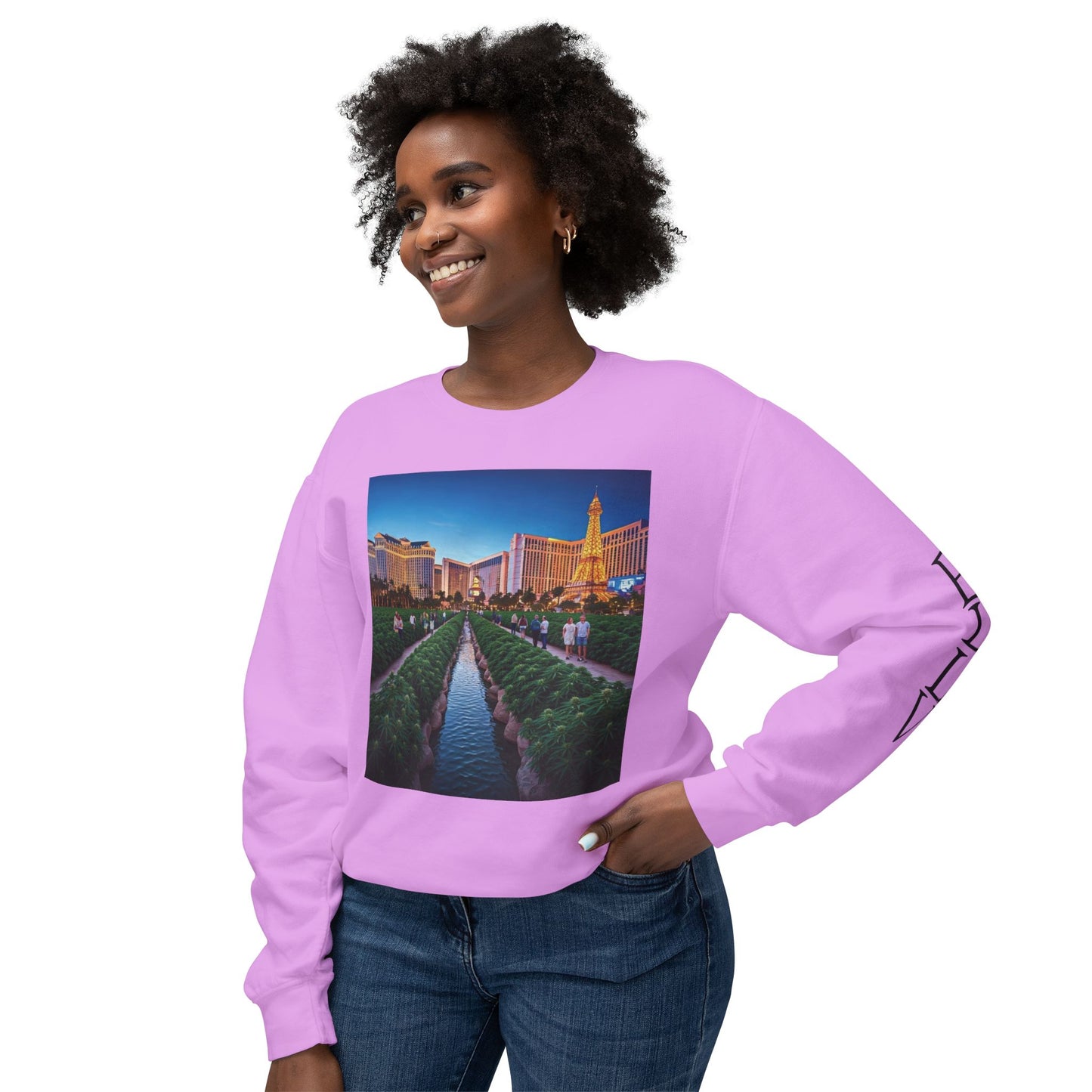 ELLV 420 takes over the Las Vegas Strip ~ Uni Sex Crew Neck Sweat Shirt