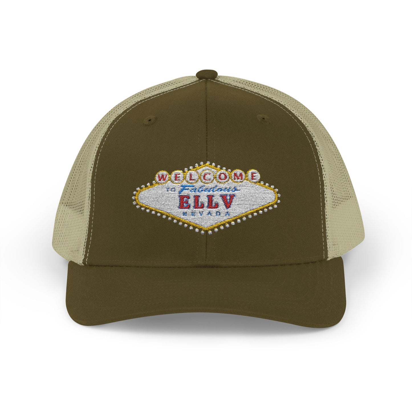 ELLV Las Vegas SIgn Embroidered Snapback Trucker Cap