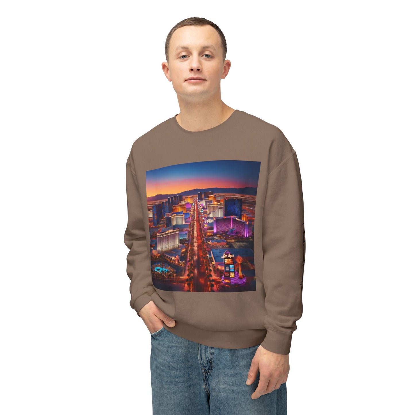 Everybody Loves Las Vegas Fun & Vibrant City Shirt ~ Uni Sex Crew Nexk Sweat Shirt