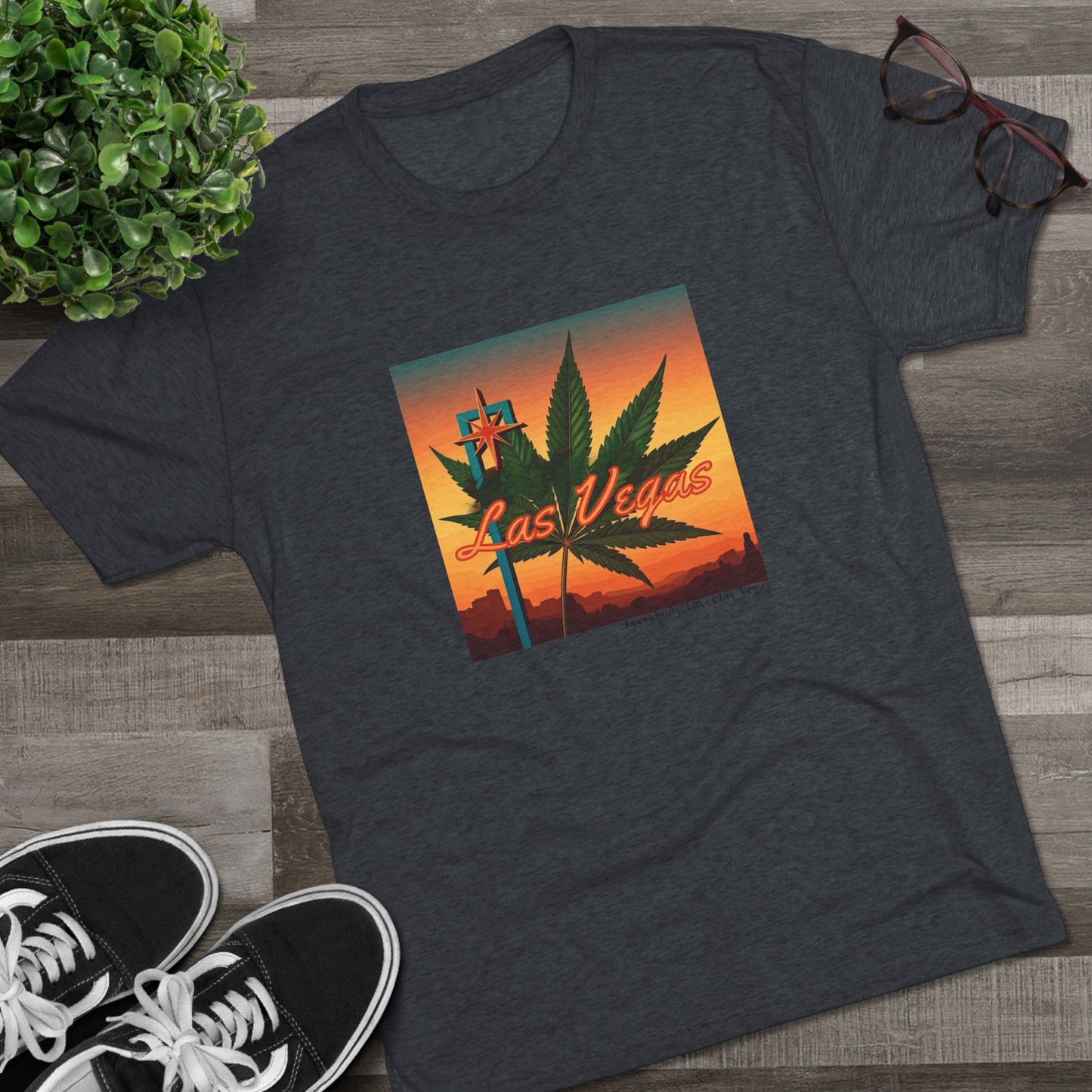 ELLV 420 Sunset Sign ~Uni Sex Tri Blend Soft T