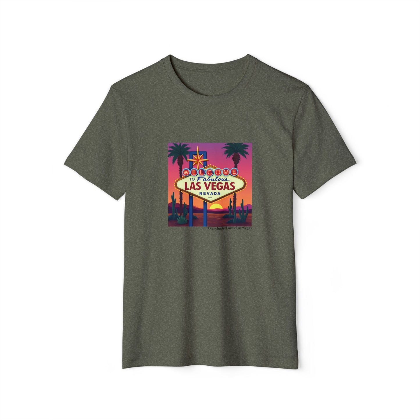 Welcome to Las Vegas Colorful desert Sunset Sign ~ Organic T Shirt