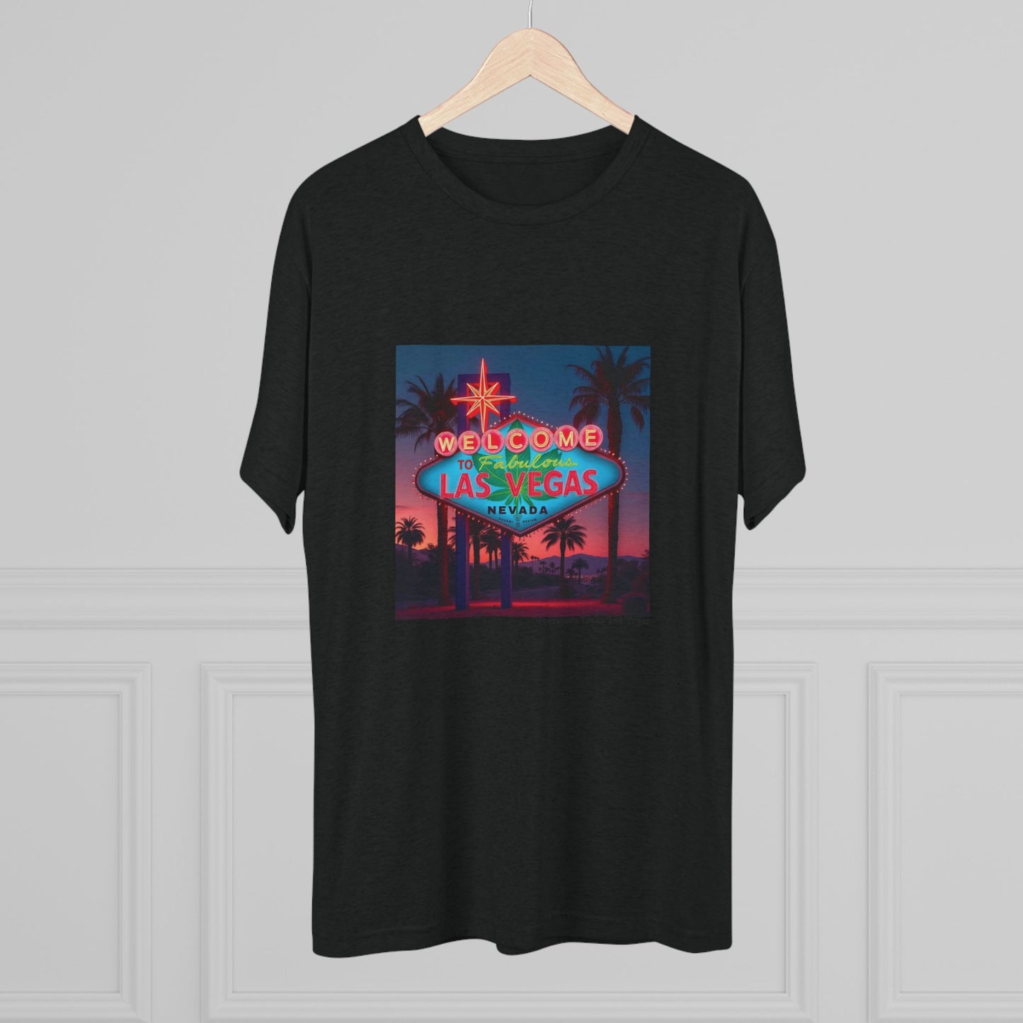 ELLV 420 Neon Las Vegas Sign ~ Uni Sex Tri Blend Soft T