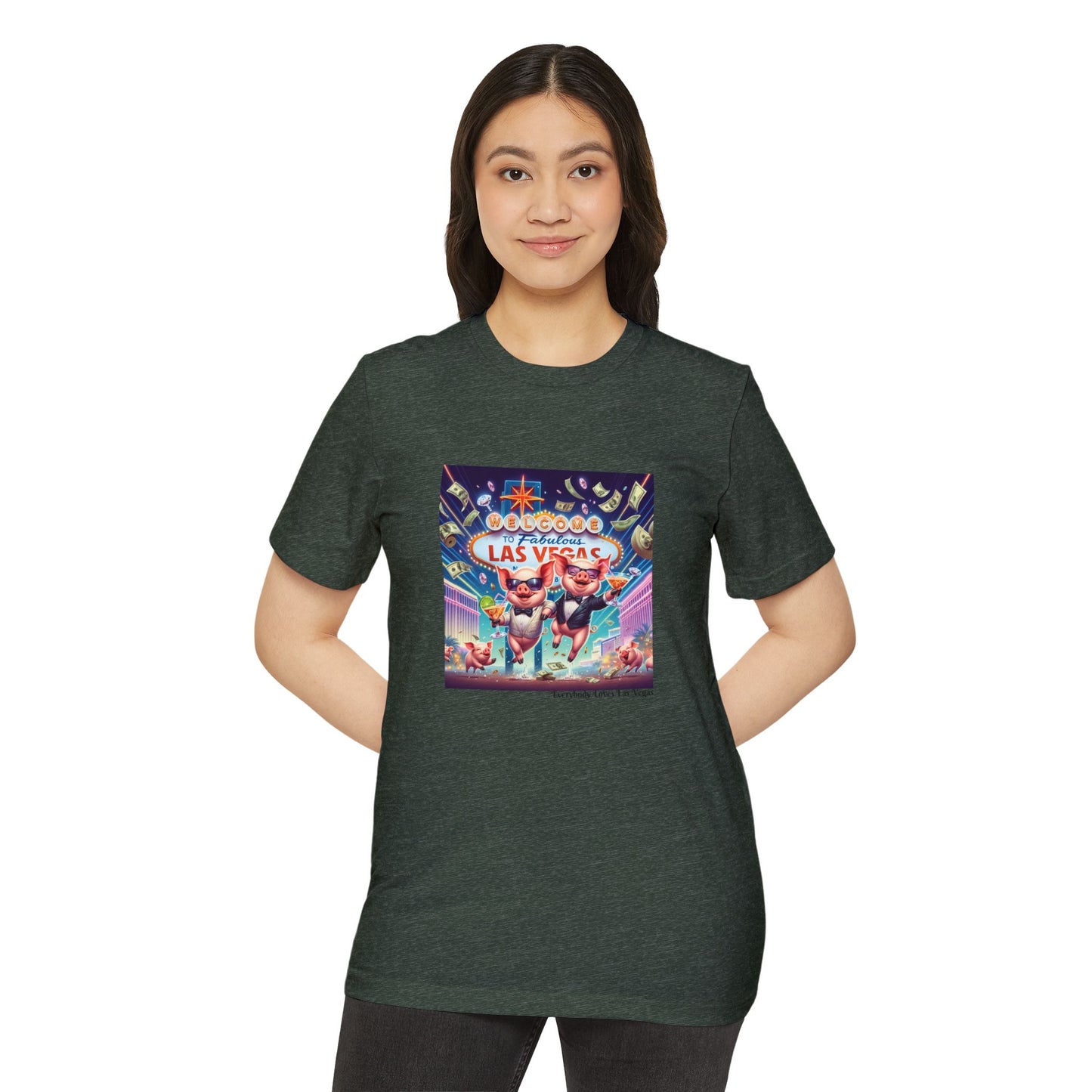 Happy as Pigs in Las Vegas ~ Organic T Shirt