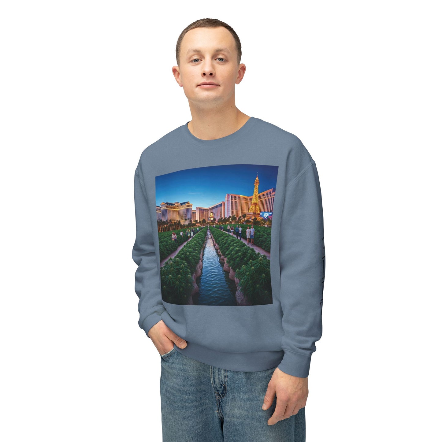 ELLV 420 takes over the Las Vegas Strip ~ Uni Sex Crew Neck Sweat Shirt