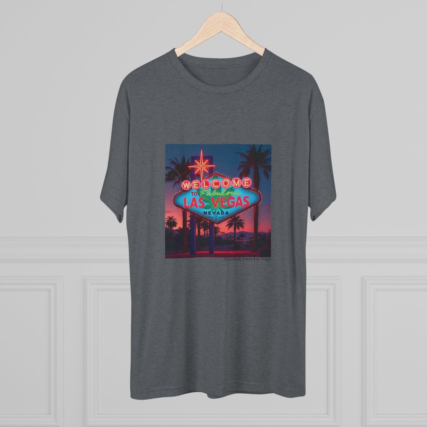 ELLV 420 Neon Las Vegas Sign ~ Uni Sex Tri Blend Soft T