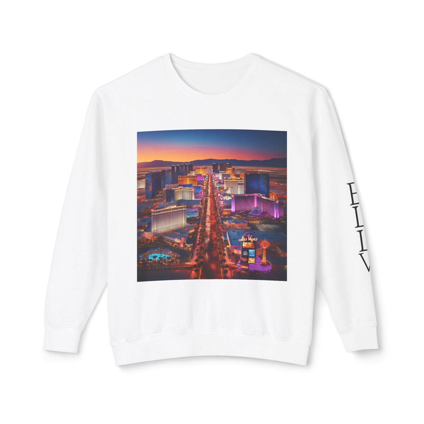 Everybody Loves Las Vegas Fun & Vibrant City Shirt ~ Uni Sex Crew Nexk Sweat Shirt