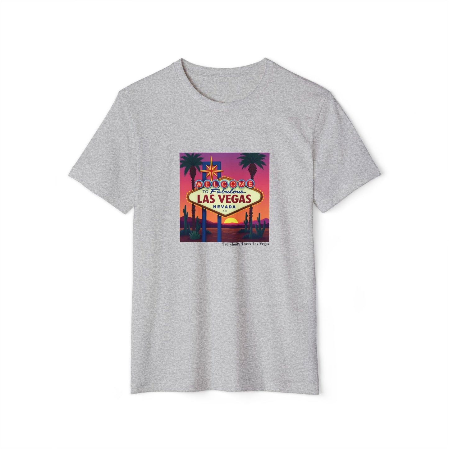 Welcome to Las Vegas Colorful desert Sunset Sign ~ Organic T Shirt