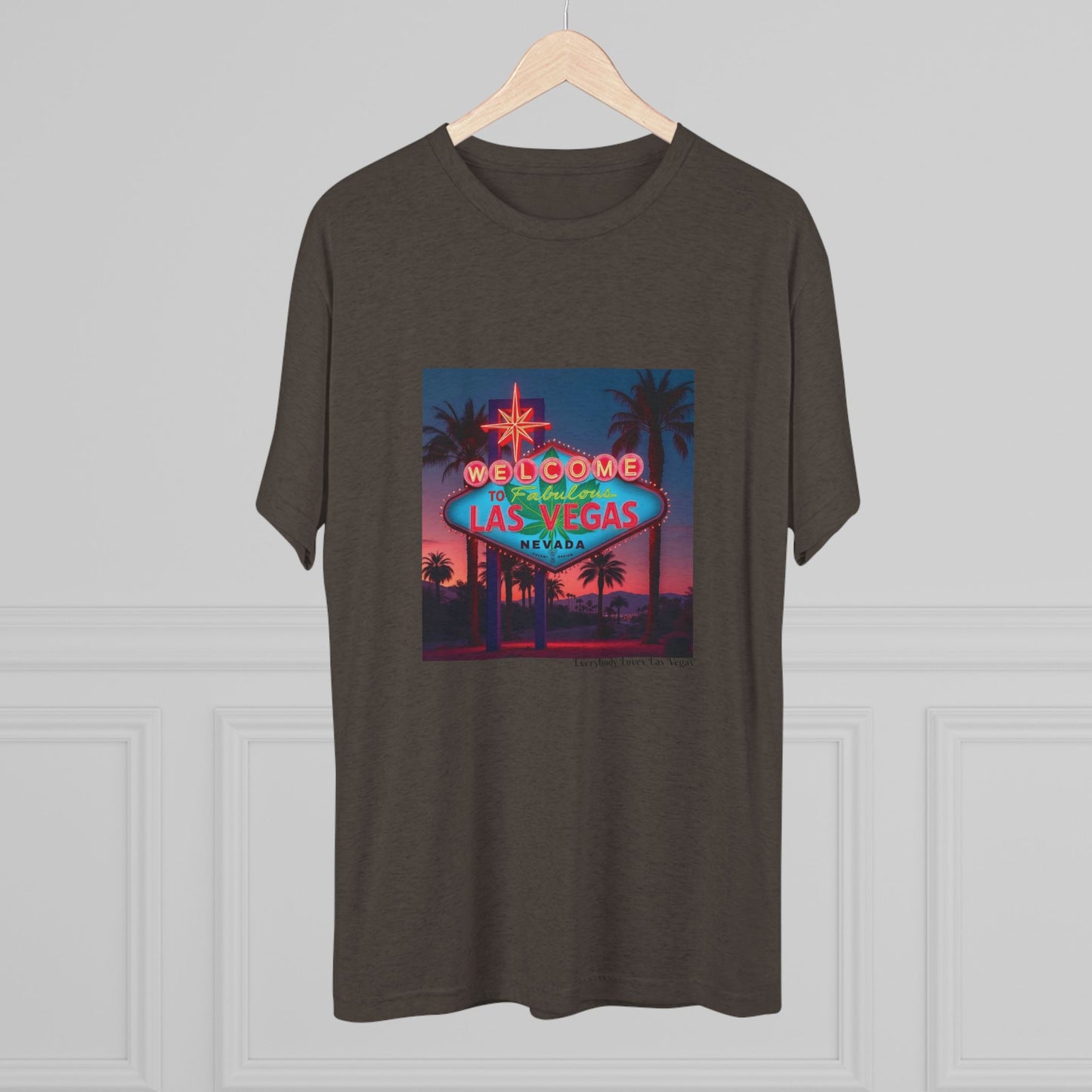 ELLV 420 Neon Las Vegas Sign ~ Uni Sex Tri Blend Soft T