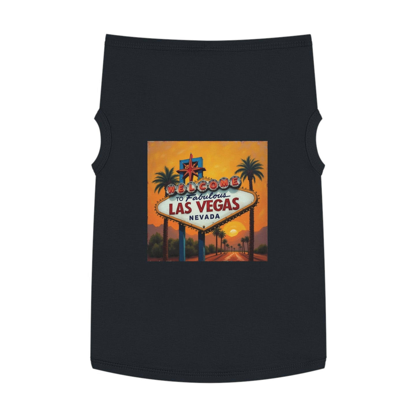 Colorful Welcome to Las Vegas Sunset Pet Tank Top - Fun & Trendy Dog Apparel