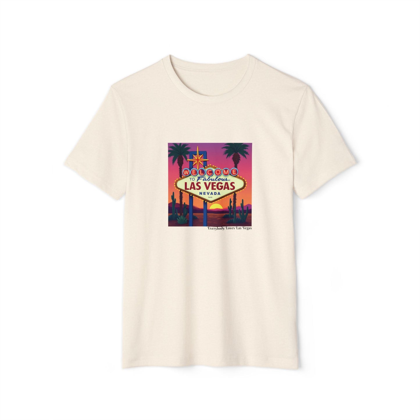 Welcome to Las Vegas Colorful desert Sunset Sign ~ Organic T Shirt