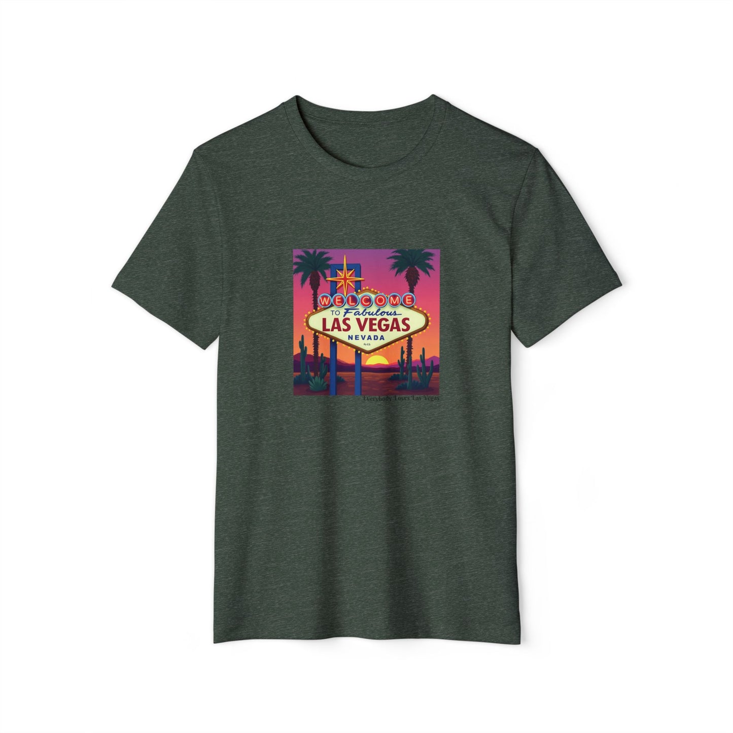 Welcome to Las Vegas Colorful desert Sunset Sign ~ Organic T Shirt