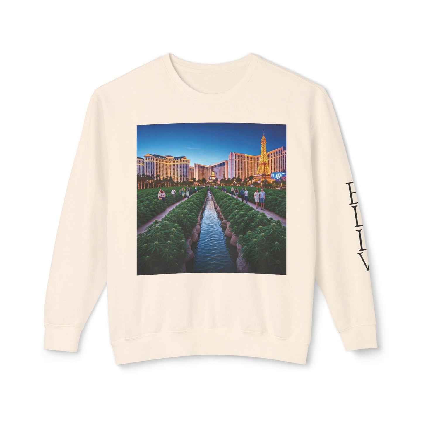 ELLV 420 takes over the Las Vegas Strip ~ Uni Sex Crew Neck Sweat Shirt