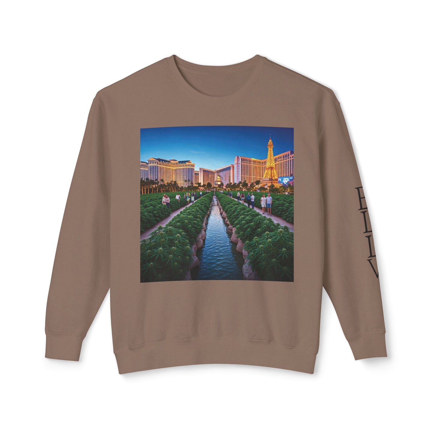 ELLV 420 takes over the Las Vegas Strip ~ Uni Sex Crew Neck Sweat Shirt