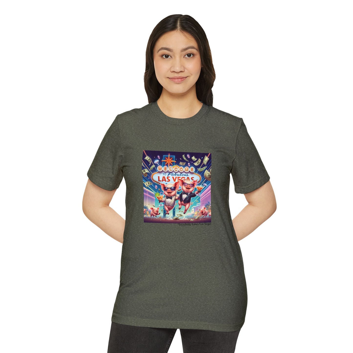 Happy as Pigs in Las Vegas ~ Organic T Shirt