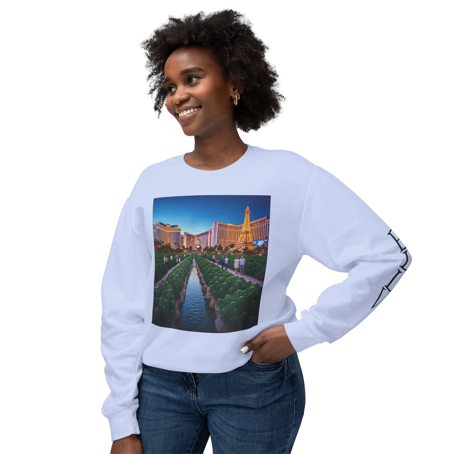 ELLV 420 takes over the Las Vegas Strip ~ Uni Sex Crew Neck Sweat Shirt