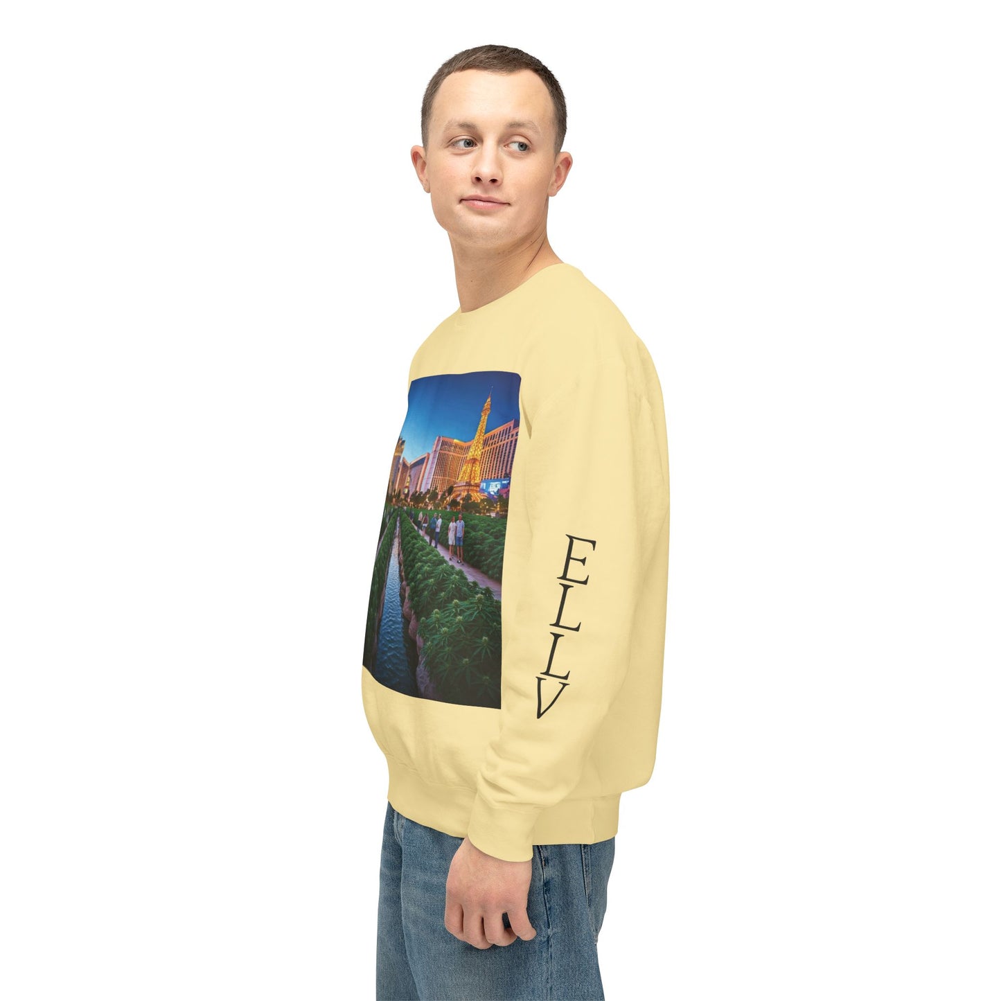 ELLV 420 takes over the Las Vegas Strip ~ Uni Sex Crew Neck Sweat Shirt