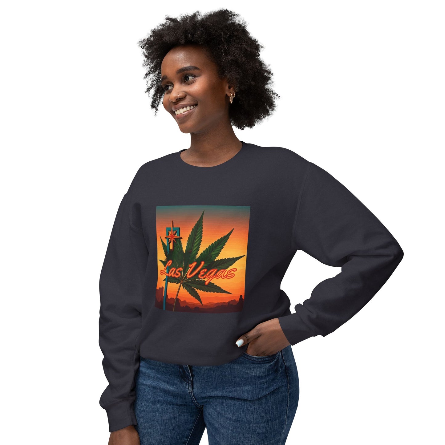 ELLV 420 Sunset ~ Uni Sex Crew Neck Sweat Shirt