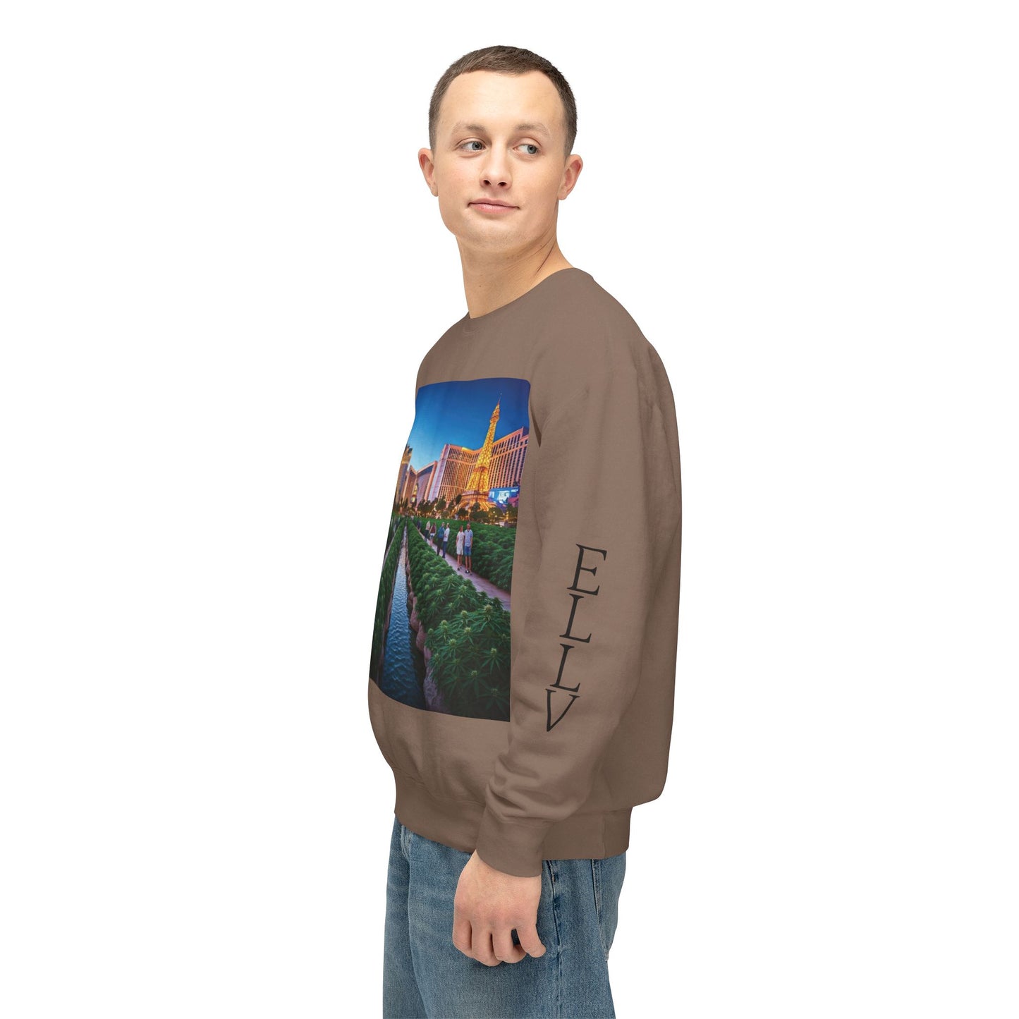 ELLV 420 takes over the Las Vegas Strip ~ Uni Sex Crew Neck Sweat Shirt