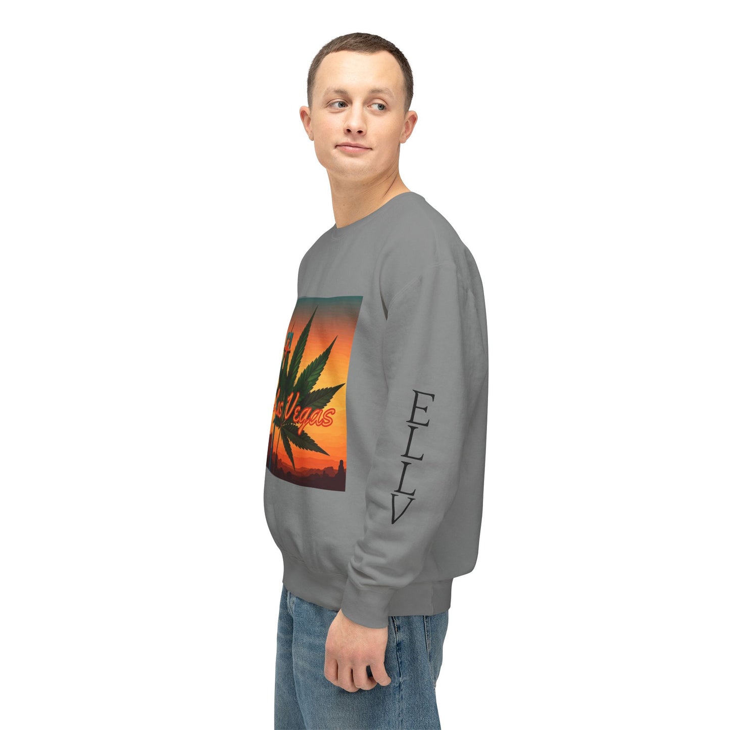 ELLV 420 Sunset ~ Uni Sex Crew Neck Sweat Shirt