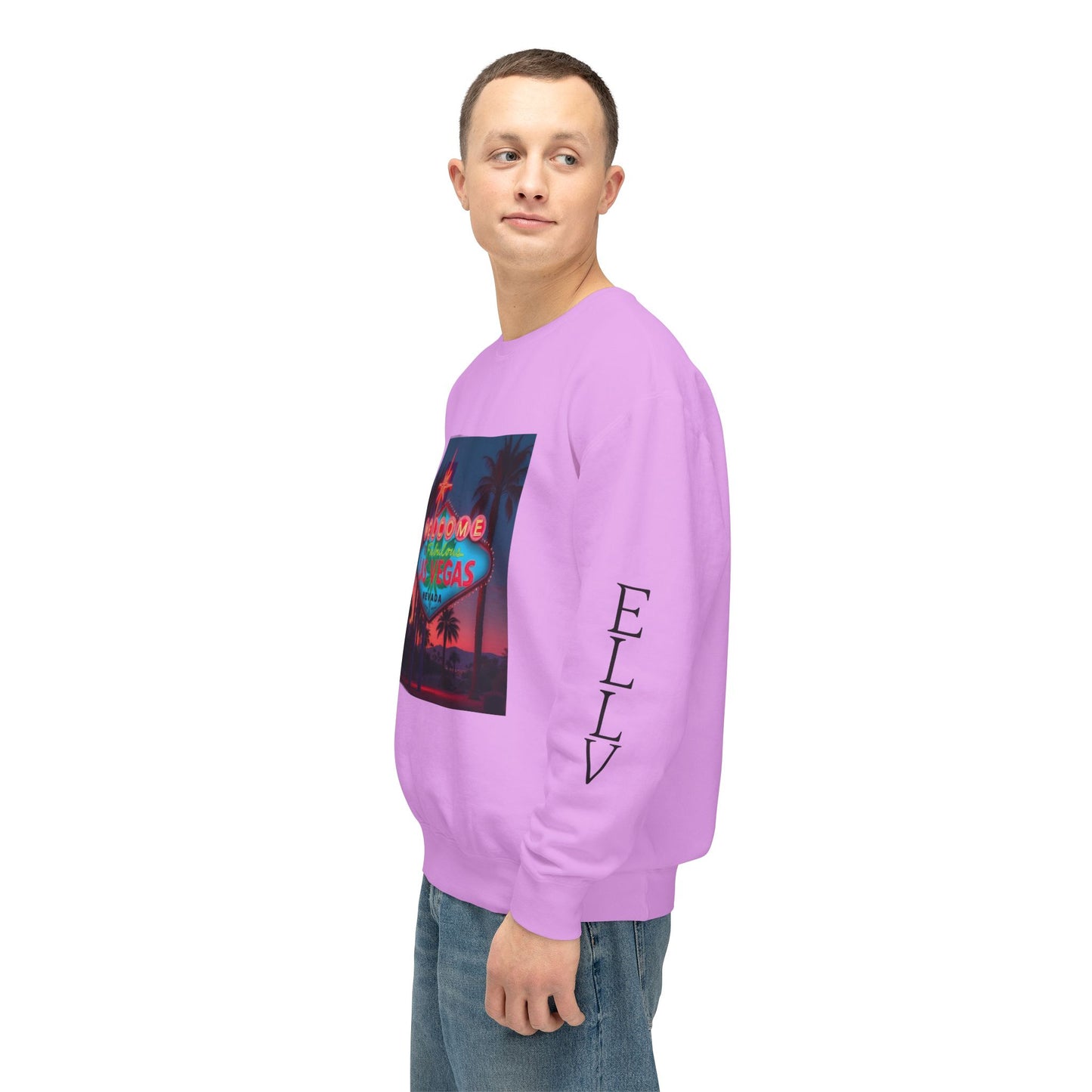 ELLV 420 Las Vegas Neon Sign ~ Uni Sex Crew Neck Sweat Shirt