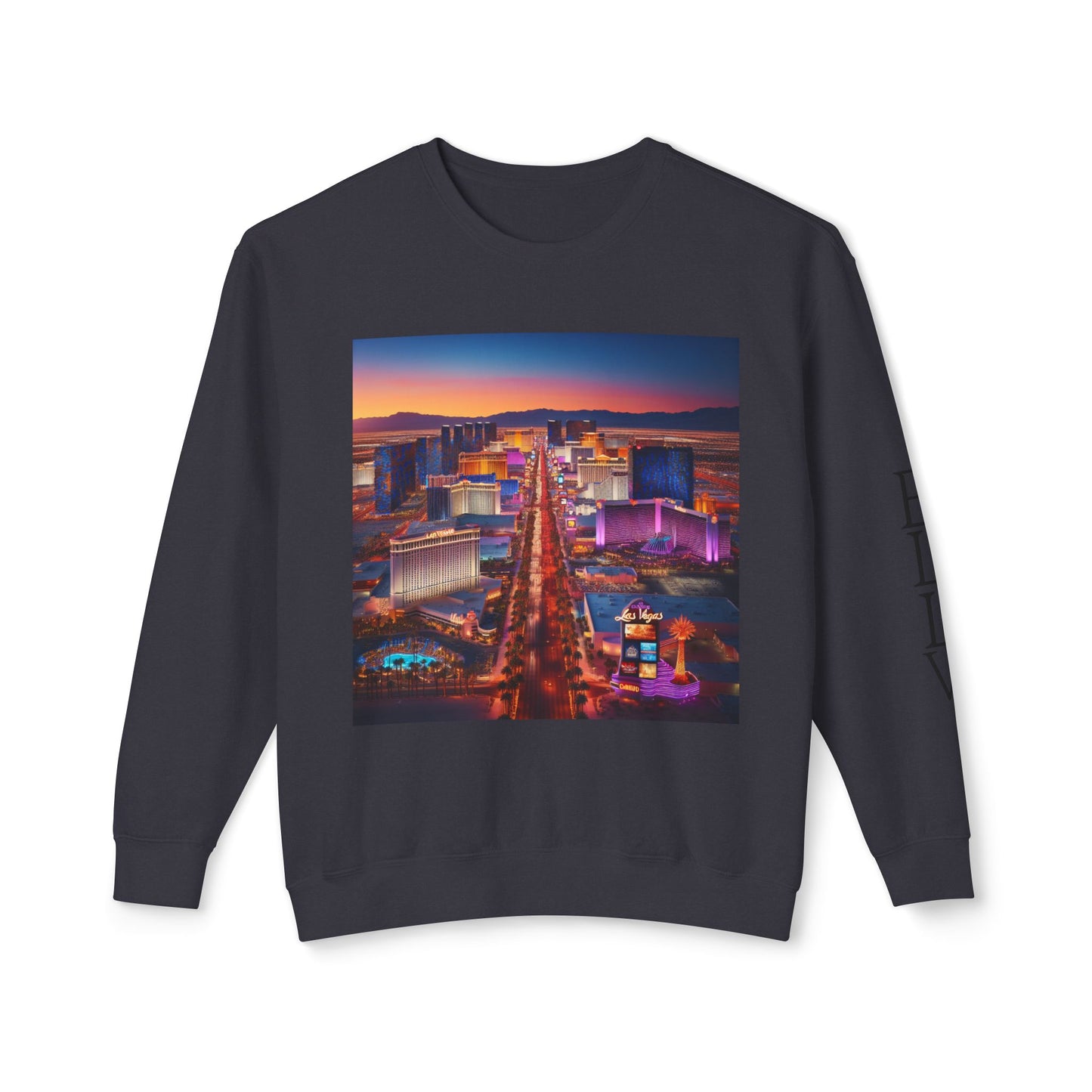 Everybody Loves Las Vegas Fun & Vibrant City Shirt ~ Uni Sex Crew Nexk Sweat Shirt