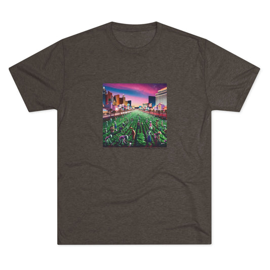 When Aliens take over the Las Vegas Strip to farm ~Uni Sex Tri Blend Soft T