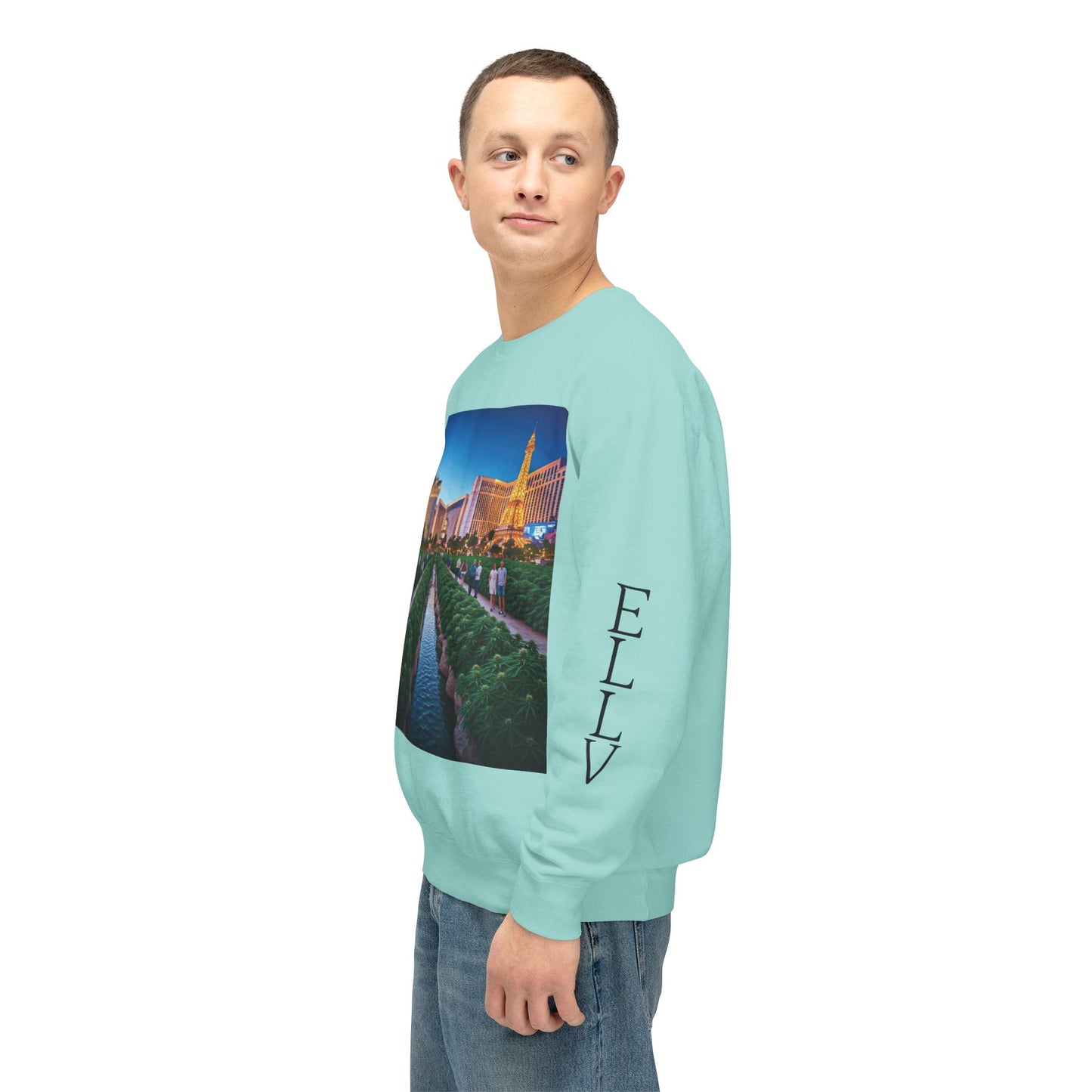 ELLV 420 takes over the Las Vegas Strip ~ Uni Sex Crew Neck Sweat Shirt