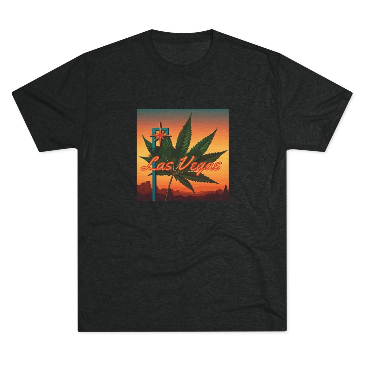 ELLV 420 Sunset Sign ~Uni Sex Tri Blend Soft T