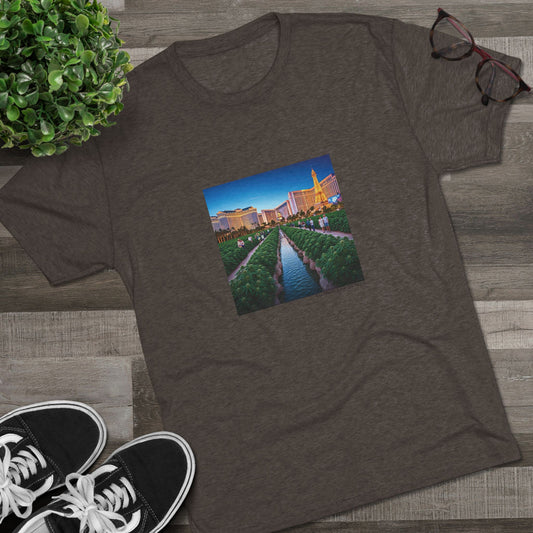 Las Vegas Strip is a 420 Field of Dreams~ Uni Sex Tri Blend Soft T