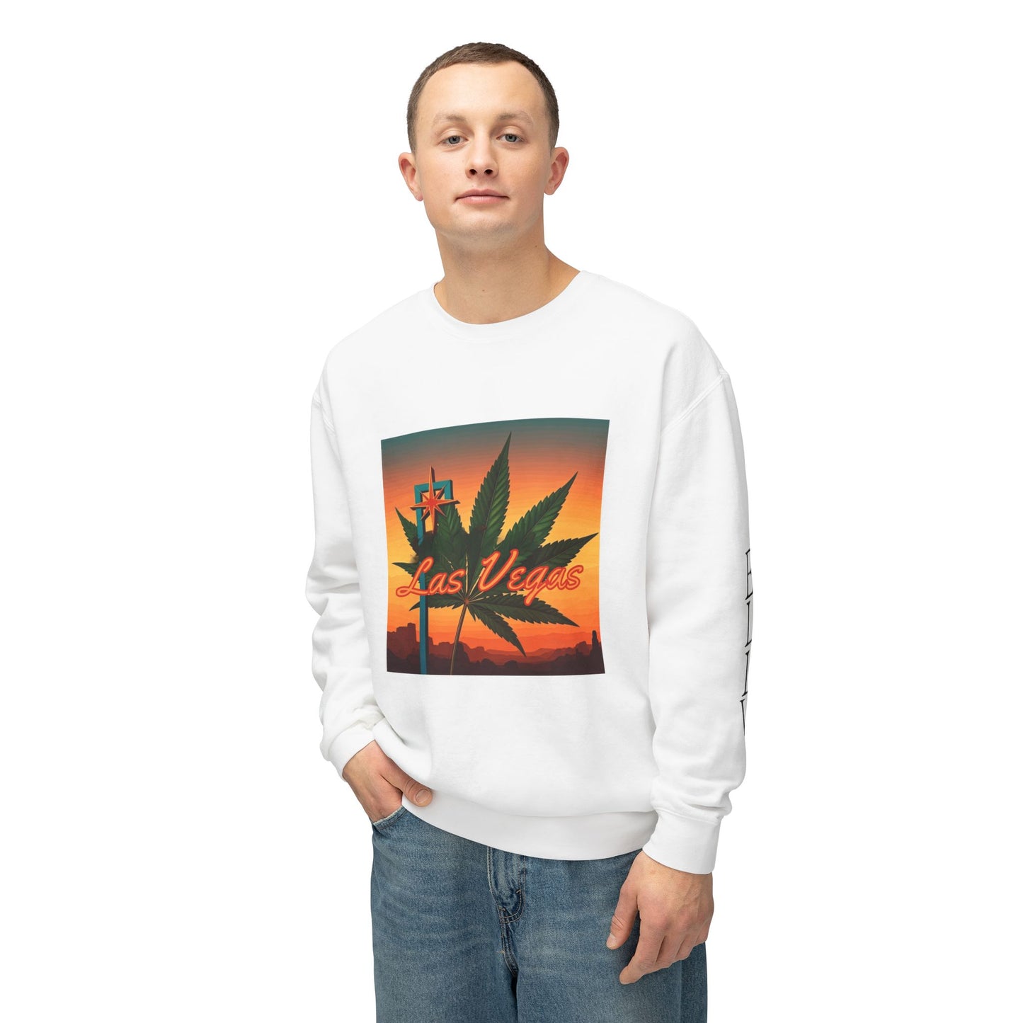 ELLV 420 Sunset ~ Uni Sex Crew Neck Sweat Shirt