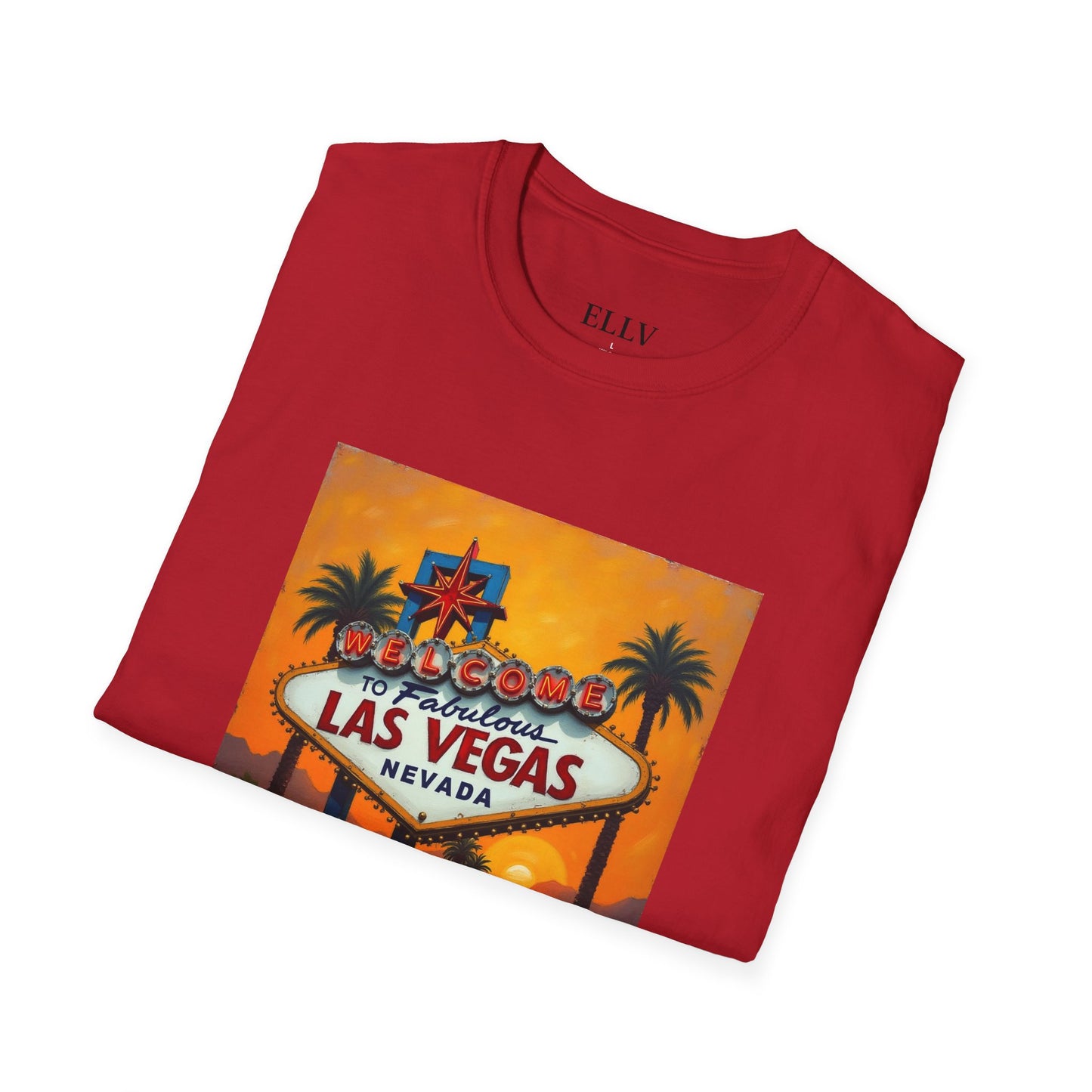 Colorful Welcome to Las Vegas Sign Sunset T