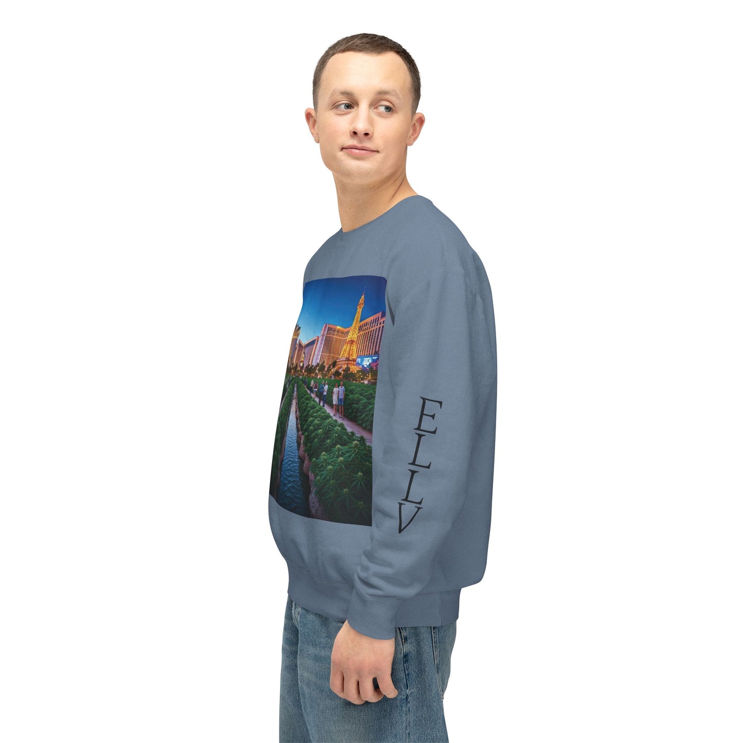 ELLV 420 takes over the Las Vegas Strip ~ Uni Sex Crew Neck Sweat Shirt