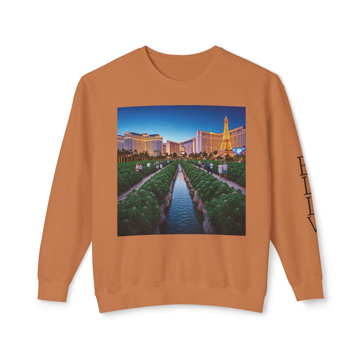 ELLV 420 takes over the Las Vegas Strip ~ Uni Sex Crew Neck Sweat Shirt